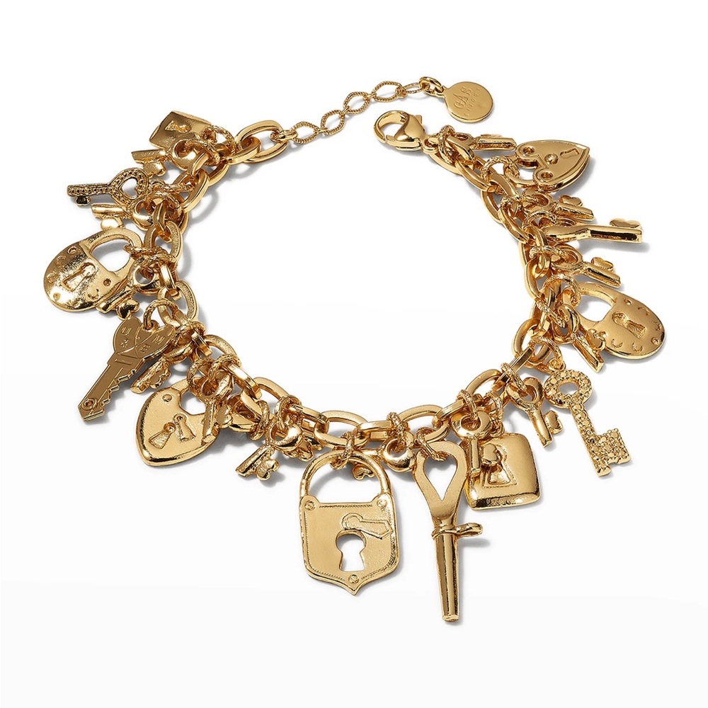 Gas bijoux Gold Charm Bracelet
